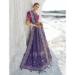 Picture of Fine Georgette Dark Slate Blue Saree