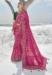 Picture of Elegant Georgette Medium Violet Red Saree