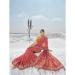 Picture of Classy Georgette Fire Brick Saree