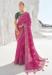 Picture of Elegant Georgette Medium Violet Red Saree