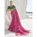 Picture of Elegant Georgette Medium Violet Red Saree