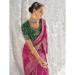 Picture of Elegant Georgette Medium Violet Red Saree