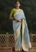 Picture of Grand Silk Light Steel Blue Saree