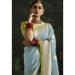 Picture of Grand Silk Light Steel Blue Saree