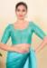 Picture of Marvelous Silk Medium Turquoise Designer Blouse