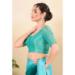 Picture of Marvelous Silk Medium Turquoise Designer Blouse