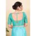 Picture of Marvelous Silk Medium Turquoise Designer Blouse