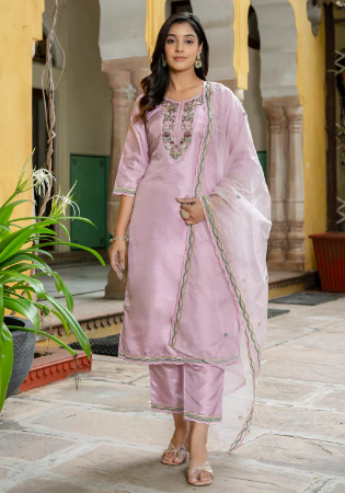 Picture of Radiant Silk Rosy Brown Readymade Salwar Kameez