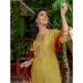 Picture of Graceful Silk Dark Khaki Readymade Salwar Kameez