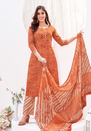 Picture of Well Formed Cotton Peru Readymade Salwar Kameez