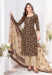 Picture of Cotton Dark Olive Green Readymade Salwar Kameez