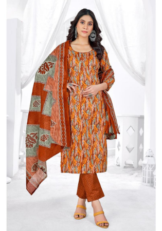 Picture of Statuesque Cotton Sienna Readymade Salwar Kameez