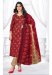 Picture of Well Formed Cotton Fire Brick Readymade Salwar Kameez