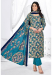 Picture of Grand Cotton Teal Readymade Salwar Kameez