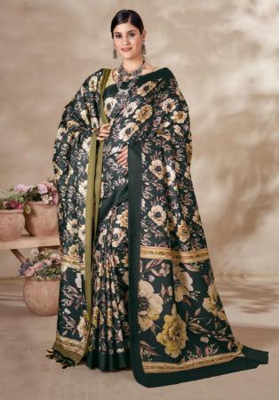 Picture of Statuesque Chiffon Dark Slate Grey Saree