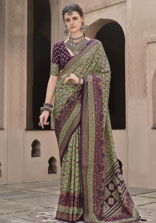 Picture of Bewitching Silk Dark Magenta Saree