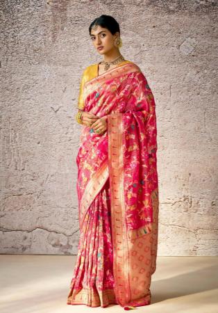 Picture of Classy Silk Dark Red Saree