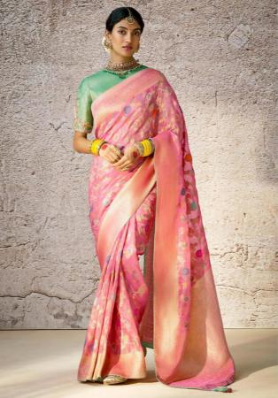 Picture of Comely Silk Pale Violet Red Saree