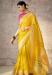 Picture of Lovely Silk Dark Golden Rod Saree