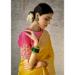 Picture of Lovely Silk Dark Golden Rod Saree