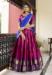 Picture of Cotton & Silk Medium Violet Red Lehenga Choli