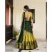 Picture of Comely Cotton & Silk Olive Lehenga Choli