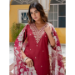 Picture of Fine Rayon Maroon Readymade Salwar Kameez