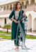 Picture of Sublime Rayon Dark Green Readymade Salwar Kameez