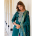 Picture of Statuesque Rayon Teal Readymade Salwar Kameez