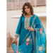 Picture of Delightful Rayon Teal Readymade Salwar Kameez