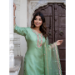 Picture of Magnificent Rayon Dark Sea Green Readymade Salwar Kameez