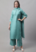 Picture of Sightly Silk Cadet Blue Readymade Salwar Kameez