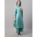 Picture of Sightly Silk Cadet Blue Readymade Salwar Kameez