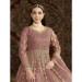 Picture of Bewitching Net Rosy Brown Party Wear Gown