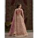 Picture of Bewitching Net Rosy Brown Party Wear Gown