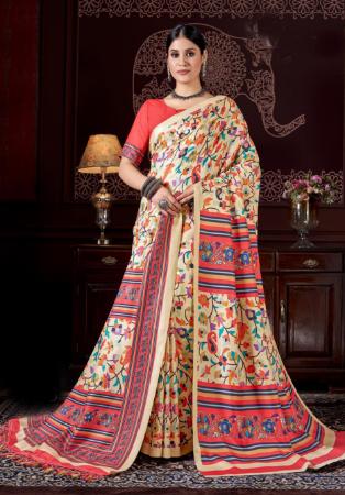 Picture of Charming Chiffon & Georgette Tan Saree