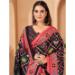 Picture of Gorgeous Chiffon & Georgette Black Saree