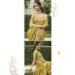 Picture of Excellent Georgette Dark Golden Rod Saree