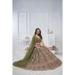 Picture of Ideal Net Dark Olive Green Lehenga Choli