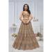 Picture of Sightly Net Rosy Brown Lehenga Choli