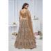 Picture of Sightly Net Rosy Brown Lehenga Choli