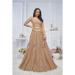 Picture of Sightly Net Rosy Brown Lehenga Choli