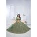 Picture of Good Looking Net Dark Sea Green Lehenga Choli