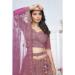 Picture of Enticing Net Rosy Brown Lehenga Choli