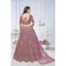 Picture of Enticing Net Rosy Brown Lehenga Choli