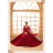 Picture of Sightly Net Maroon Lehenga Choli