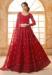 Picture of Splendid Net Dark Red Lehenga Choli