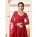 Picture of Splendid Net Dark Red Lehenga Choli