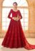 Picture of Nice Net Dark Red Lehenga Choli