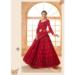 Picture of Nice Net Dark Red Lehenga Choli